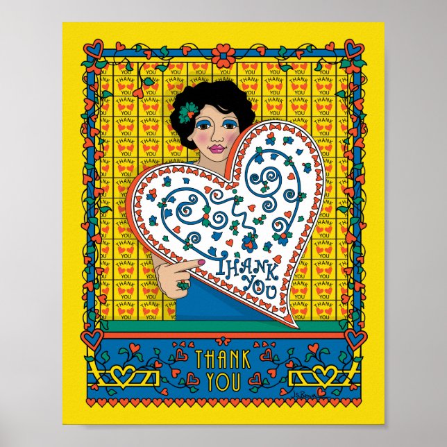 Pôster Cartaz 8x10 Obrigado (Frente)