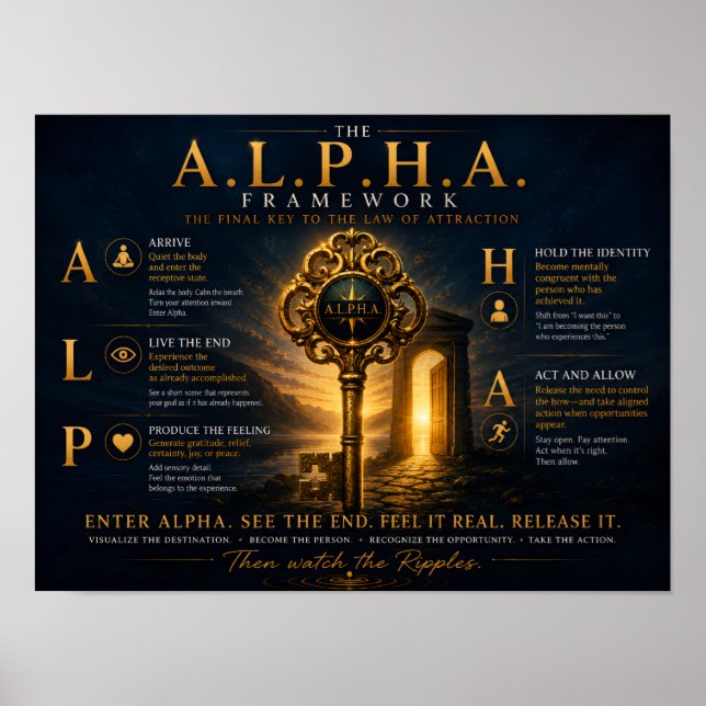 Poster Cartaz A.L.P.H.A. 16x12 (Frente)