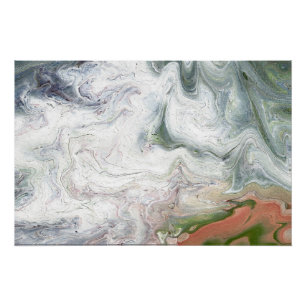Pôster Cartaz Abstrato Águia Fofa Branca