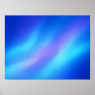 Poster Cartaz Abstrato Gradiente Azul Ciano Roxo Sonhador