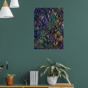 Poster Cartaz Abstrato Mosaico Joya Psicodélico Vibr
