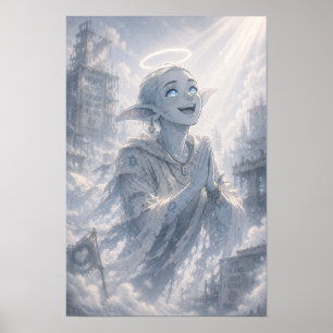 Poster Cartaz Alegria / Anjo / Céu