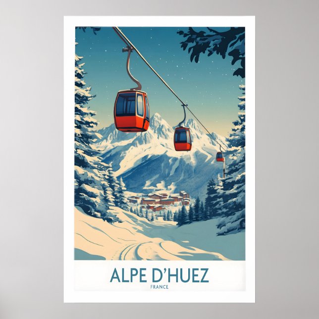 Poster Cartaz Alpe dHuez França 1 (Frente)