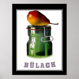 Poster Cartaz Antigo Bulach Suíça Zurique