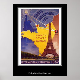 Pôster Cartaz Antigo de Paris