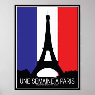Pôster Cartaz Antigo de Paris