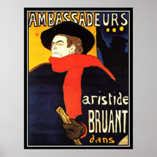 Poster Cartaz Antigo de Toulouse-Lautrec