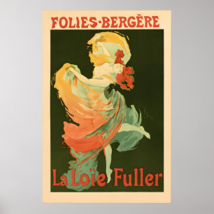Poster Cartaz Antigo Folies-Bergere