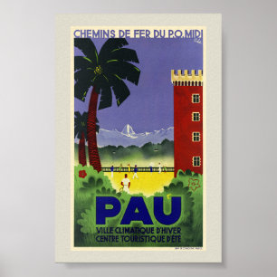 Poster Cartaz Antigo Pau França 1935