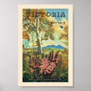 Poster Cartaz Antigo Vitória Austrália 1944