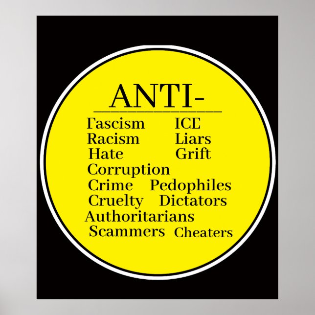 Poster Cartaz Antipropaganda (Frente)