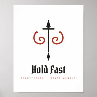 Poster Cartaz Arquivístico de Força Tradicional Segura
