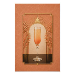 Pôster Cartaz Art Déco Bellini Arte de Bar