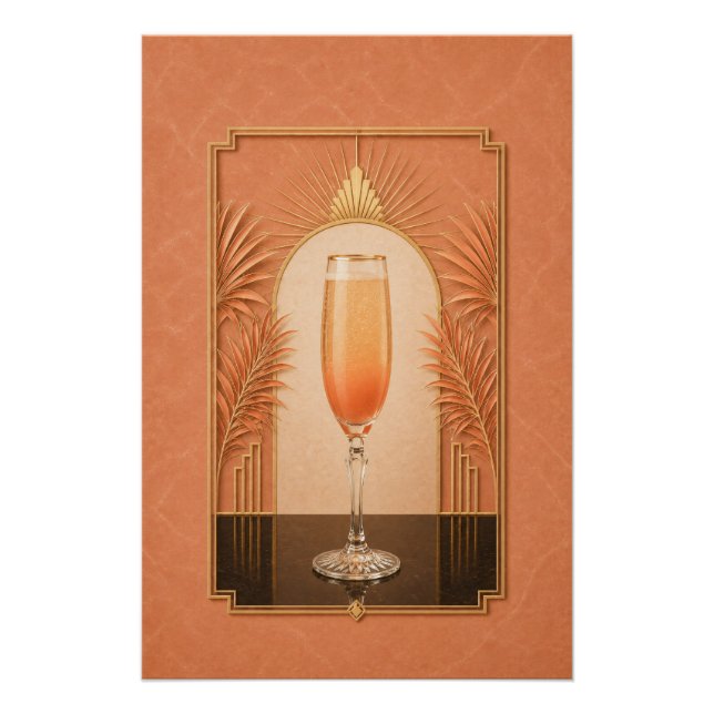 Pôster Cartaz Art Déco Bellini | Arte de Bar (Frente)