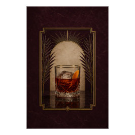 Pôster Cartaz Art Déco Boulevardier | Arte de Bar