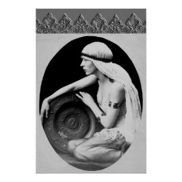 Pôster Cartaz Art Déco com Dançarina Vintage