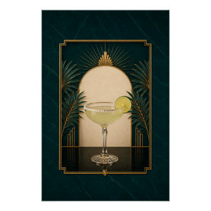 Pôster Cartaz Art Deco de Margarita Arte de Bar