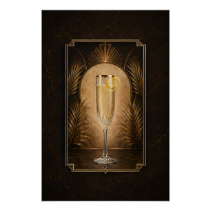Pôster Cartaz Art Déco French 75 Arte de Bar