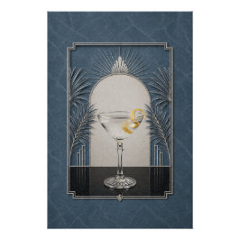 Pôster Cartaz Art Deco Vesper | Arte de Bar
