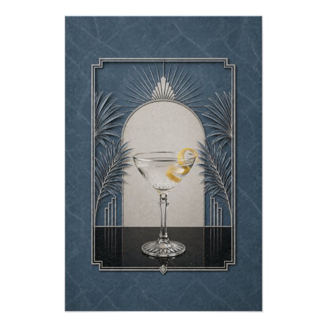 Pôster Cartaz Art Deco Vesper | Arte de Bar (Frente)