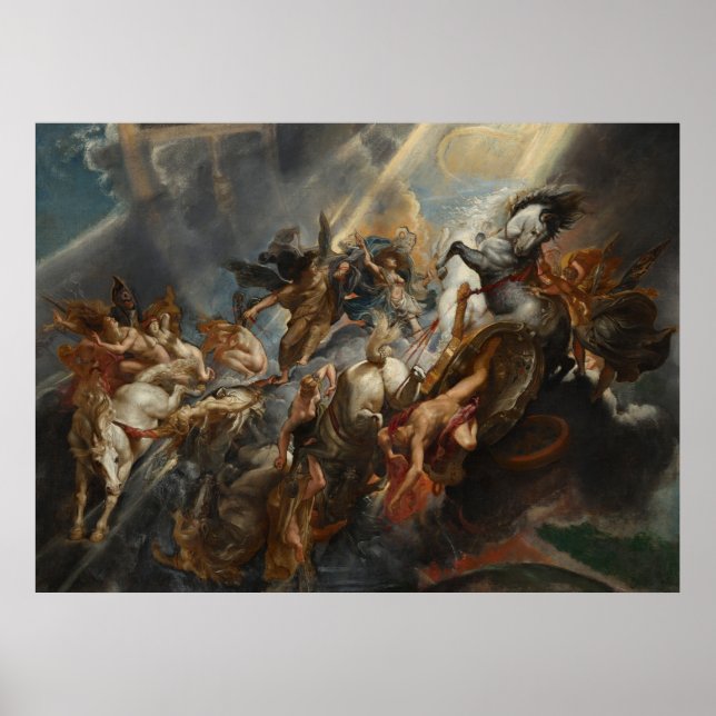 Poster cartaz, arte, a queda de faetonte (Frente)