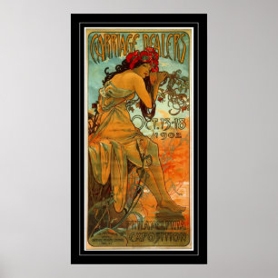 Pôster Cartaz Arte Vintage Alphonse Mucha