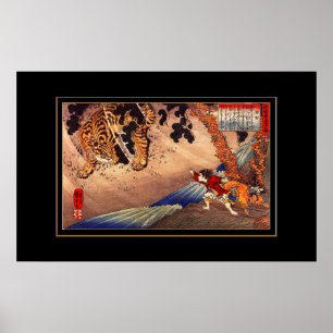 Poster Cartaz Arte Vintage Tigre