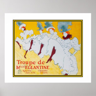 Pôster Cartaz Arte Vintage Toulouse Lautrec Dançarinas