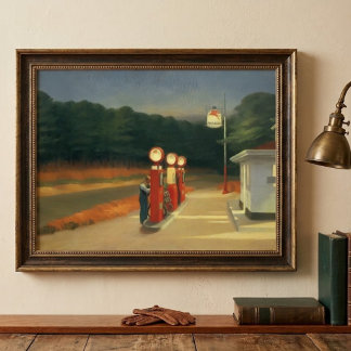 Poster cartaz artístico vintage de Edward Hopper