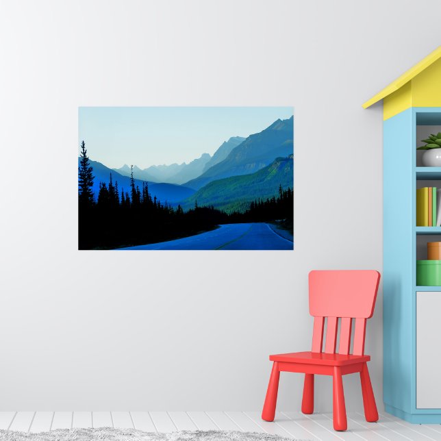 Poster Cartaz Azul Banff Jasper (Berçário 1)