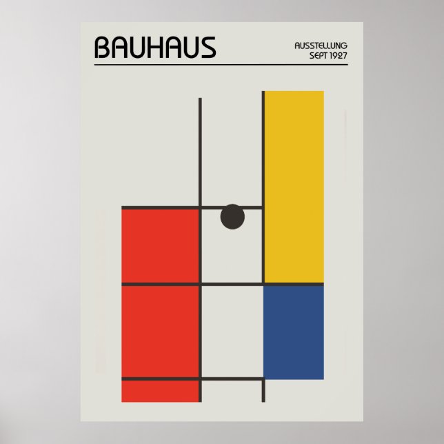 Poster Cartaz Bauhaus (Frente)