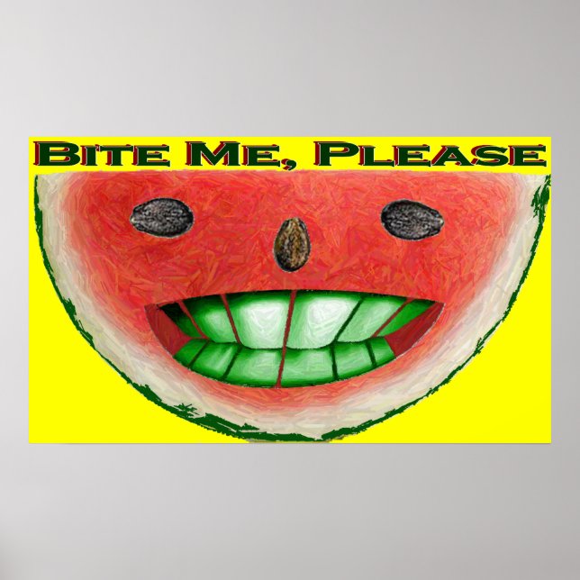 Pôster Cartaz Bite Me (Frente)