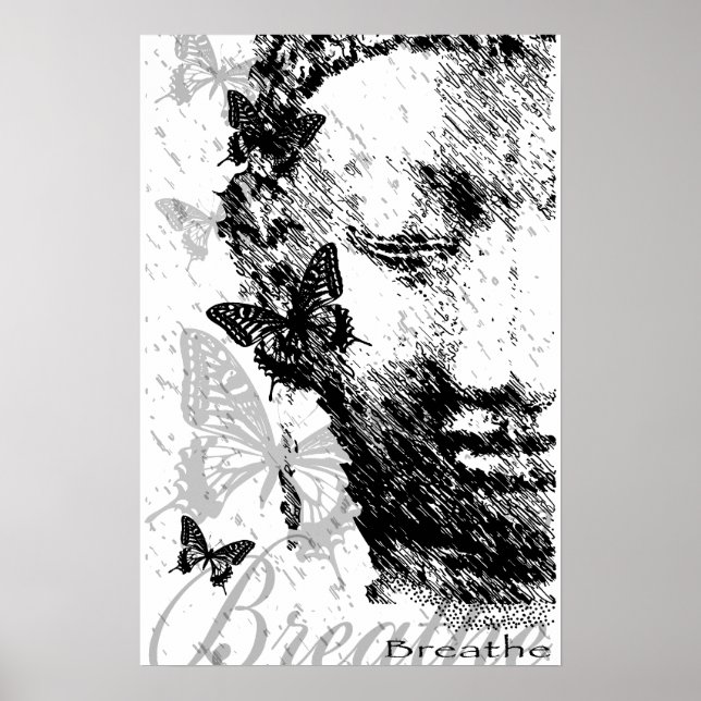 Poster Cartaz Breathe Buddha (Frente)