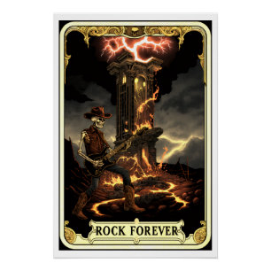 Pôster Cartaz Brilhante, Música Rock Para Sempre