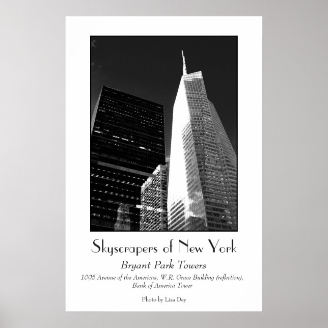 Poster Cartaz 'Bryant Park Towers' (Frente)