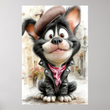 Cartaz Cachorrinho Rebelde Fofo