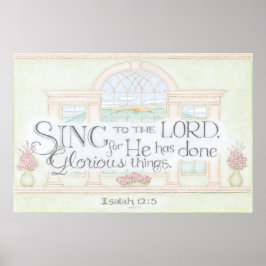Poster Cartaz Cante para o Senhor