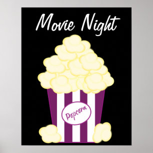 Poster Cartaz cinematográfico amanteigado quente clássi