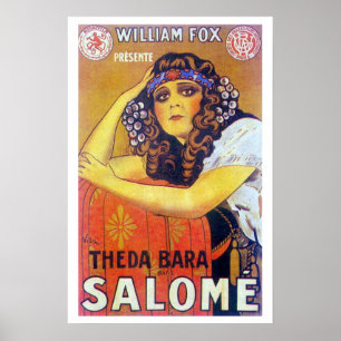 Pôster Cartaz cinematográfico de Theda Bara Salome