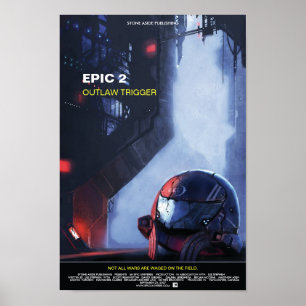 Pôster "Cartaz cinematográfico do disparador foragido"