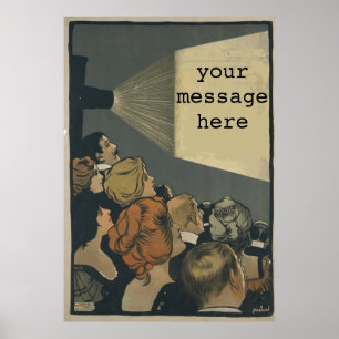 Pôster Cartaz cinematográfico do vintage