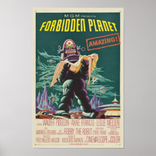 Pôster Cartaz cinematográfico proibido do monstro do
