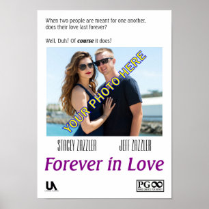 Pôster Cartaz cinematográfico romântico a ser
