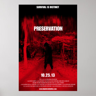 Pôster Cartaz cinematográfico sem redução da preserva