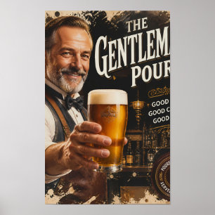 Poster Cartaz Classic Tavern Toast e Amber Cheer