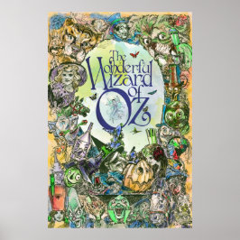 Poster CARTAZ CLASSICO DO MÁGICO DE OZ - todos os persona