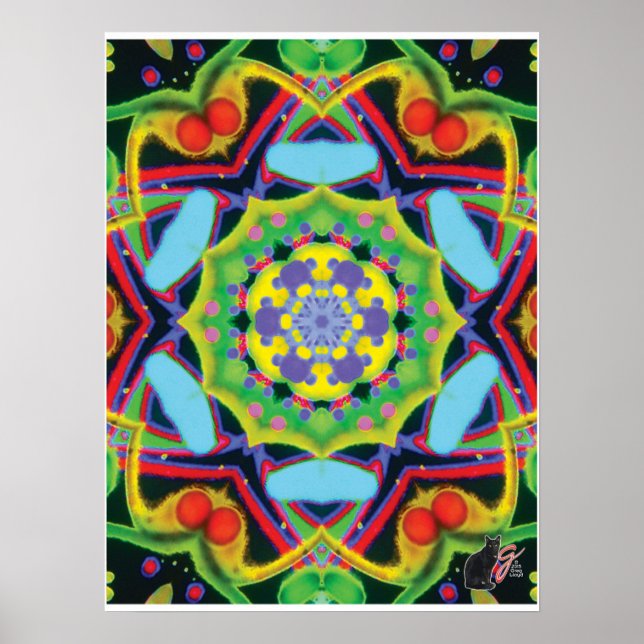Pôster Cartaz Colagem Cinética Kaleidoscópio Jinx (Frente)