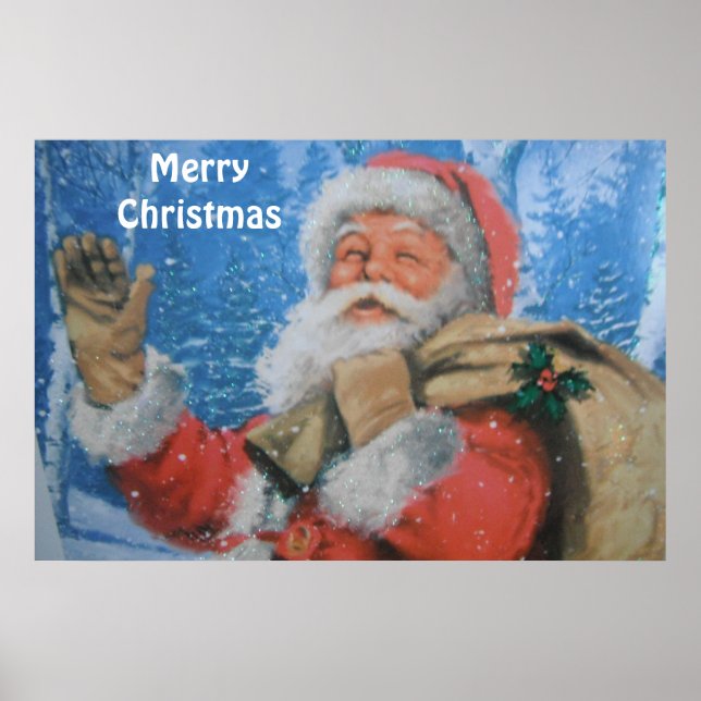 Poster Cartaz Com Papai Noel (Frente)