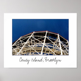 Pôster Cartaz 'Cyclone Rollercoaster'