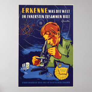 Poster Cartaz da Alemanha Oriental Trabalho de curso da F
